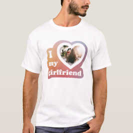 Ich Liebe mein Girlfriend Custom Retro Valentines  T-Shirt