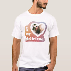 Ich Liebe mein Girlfriend Custom Retro Valentines  T-Shirt