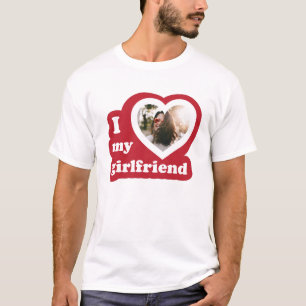Ich Liebe mein Girlfriend Custom Retro Valentines  T-Shirt