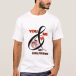 Ich Liebe Mein Girlfriend Foto Custom T - Shirt<br><div class="desc">Einzigartiger besonderer T - Shirt - "YOU AND ME" mit Ihrem Foto und dem roten Herz und extravaganten Ampere, um Ihre Verbindung hervorzuheben. Äußern Sie Ihre Liebe und Zuneigung mit Stil und machen Sie heute etwas Besonderes. Gutes Geschenk für Geburtstage oder Feiertage. Alle Design-Fragen, senden Sie einfach eine E-Mail an...</div>