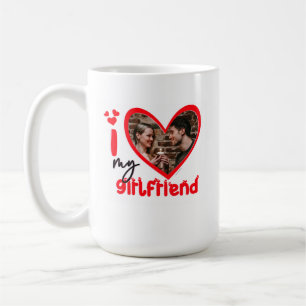 Ich Liebe mein Girlfriend Foto Geschenk Kaffeetasse