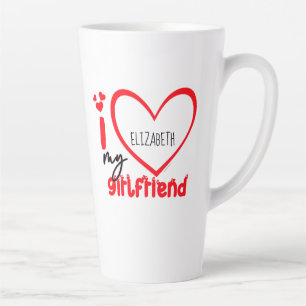 Ich Liebe mein Girlfriend Foto Geschenk Milchtasse