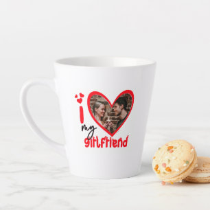 Ich Liebe mein Girlfriend Foto Geschenk Milchtasse