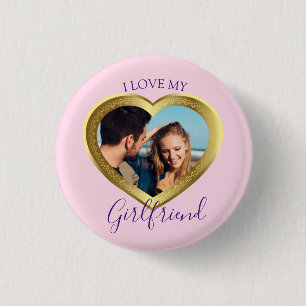 Ich Liebe mein Girlfriend-Geschenk für Ihn Valenti Button