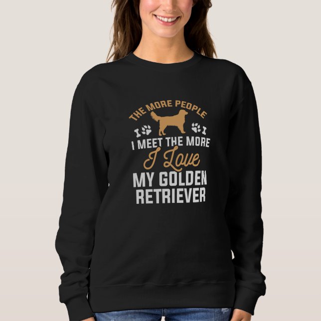 Ich Liebe mein goldener Retriever Sweatshirt (Vorderseite)