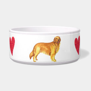 Ich Liebe mein Goldenes Retriever Napf