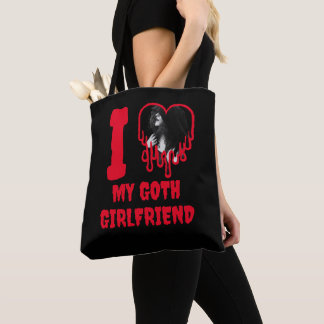 Ich liebe mein Goth-Girlfriend tropfendes rotes He