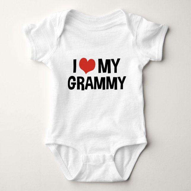 Ich Liebe mein Grammy Baby Strampler (Vorderseite)