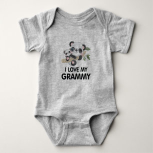 Ich Liebe mein Grammy Niedlich Baby und Erwachsene Strampler