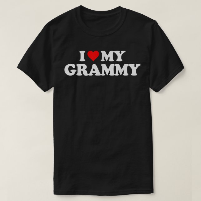 Ich Liebe mein GRAMMY    Teart Funny Fun Geschenk  T-Shirt (Design vorne)
