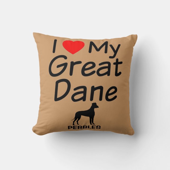 Ich Liebe mein großes Ding Kissen (Vorderseite)
