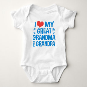 Ich Liebe mein großes Oma und Opa Baby Strampler
