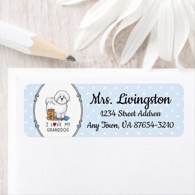 Ich Liebe mein Großhund Bichon Frise Hund, Großwel (Insitu)