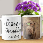 Ich Liebe mein Großhund Niedlichen Haustier Welpen Kaffeetasse<br><div class="desc">Ich Liebe meinen Großhund! ... Überraschen Sie Ihren Lieblingshunde Opa diesen Vatertag , Weihnachten oder ihren Geburtstag mit dieser super niedlichen Haustier Foto Kaffee Tasse. Gönnen Sie Ihren Eltern und Ihren Großeltern das perfekte Geschenk mit dieser lustigen Hundeliebhaberin Tasse! "I Liebe My Granddog" mit Herz und niedlichem Pfotendruck und individuellem...</div>