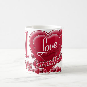 Ich Liebe mein Großkind Red Hearts Tasse