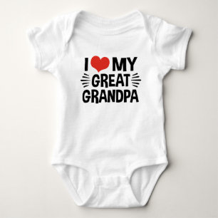 Ich Liebe mein Großvater Baby Strampler