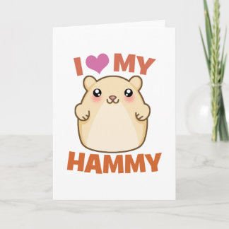 Ich Liebe mein Hammy Karte