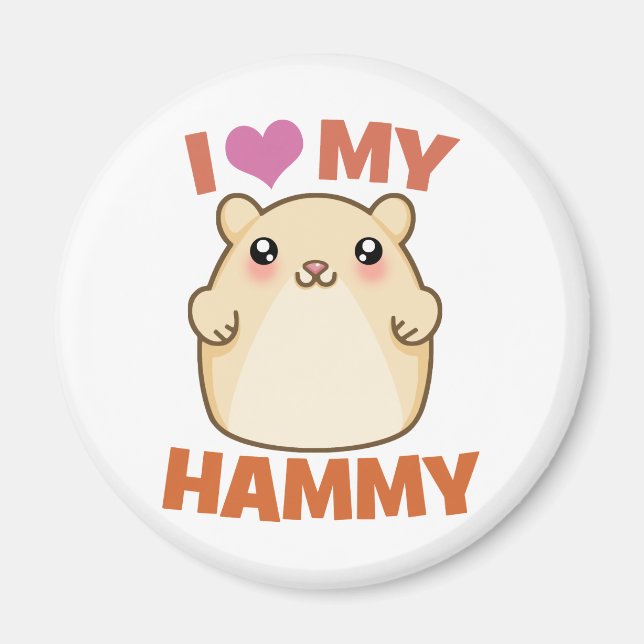 Ich Liebe mein Hammy Magnet (Vorne)