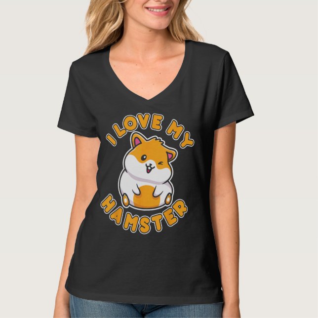 Ich Liebe mein Hamster T-Shirt (Vorderseite)