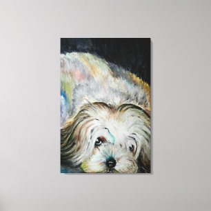 Ich Liebe mein Haustier Dog Canvas drucken Leinwanddruck