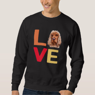 Ich Liebe mein Haustier Englisch Cocker Spaniel Do Sweatshirt