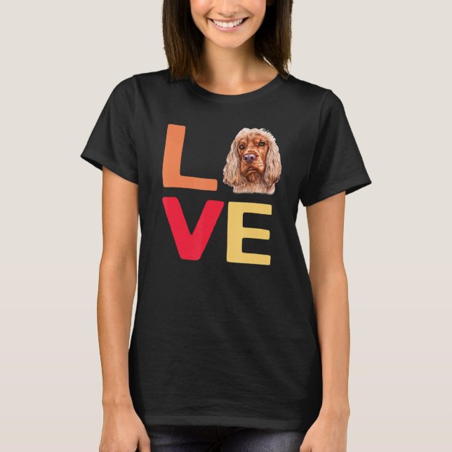 Ich Liebe mein Haustier Englisch Cocker Spaniel Do T-Shirt (Vorderseite)