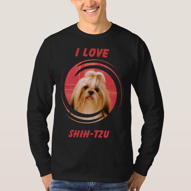 Ich Liebe mein Haustier Hund Shih Tzu House Kind T-Shirt (Vorderseite)