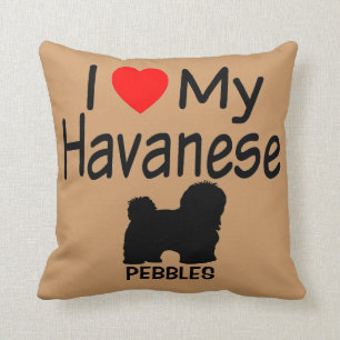 Ich Liebe mein Havanese Hund Kissen