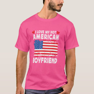 Ich Liebe mein heißer amerikanischer Freund Couple T-Shirt