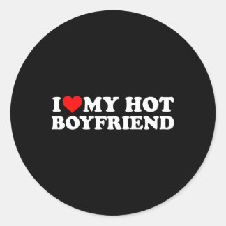 Ich Liebe mein heißer Freund Bf ich mein heiß Freu Runder Aufkleber