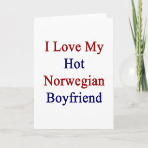 Ich Liebe mein heißer norwegischer Freund Karte