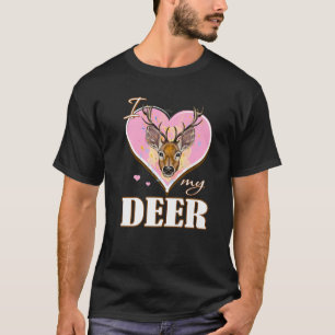 Ich Liebe mein Hirsch. Niedliches Fangeschenk für T-Shirt