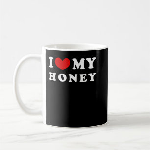 Ich Liebe mein Honig, ich höre mein Honig Kaffeetasse