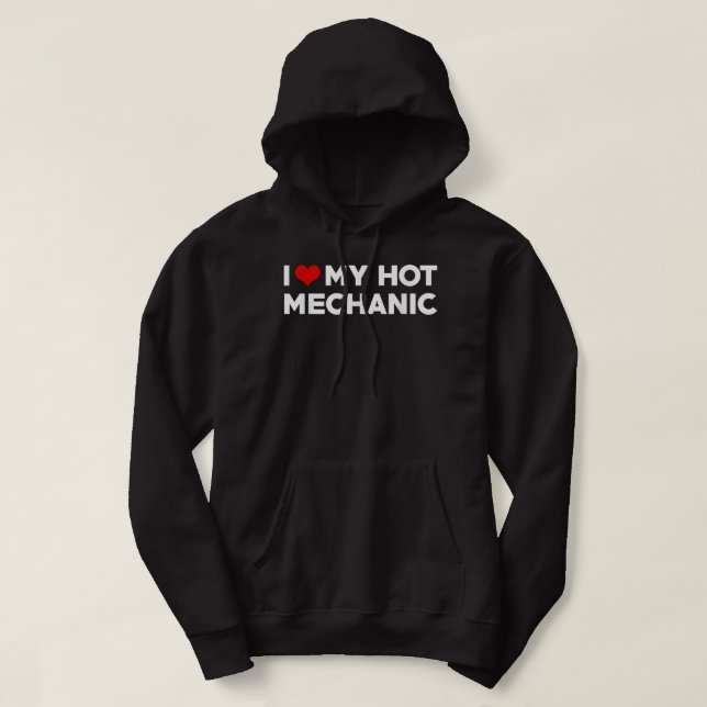 Ich Liebe mein Hot Mechanic Boyfriend Matching Cou Hoodie (Design vorne)