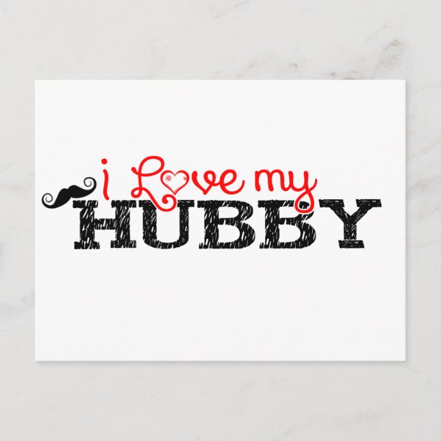 Ich Liebe mein Hubby Postkarte (Vorderseite)