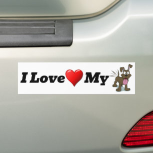 Ich Liebe Mein Hund Autoaufkleber