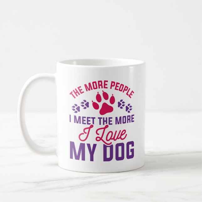 Ich Liebe mein Hund Kaffeetasse (Links)