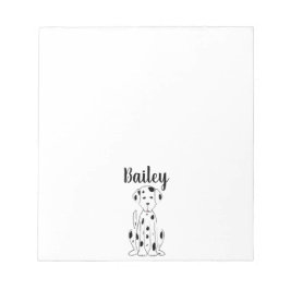 Ich Liebe mein Hund Niedlich Personalisiert Whimsi Notizblock