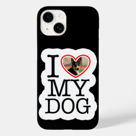 Ich Liebe mein Hund Personalisiert Case-Mate iPhone 14 Hülle