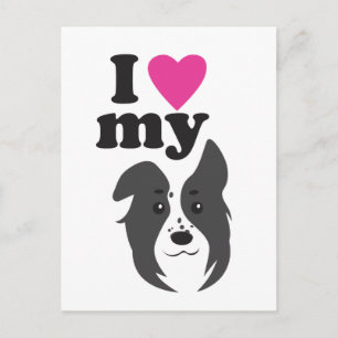 Ich Liebe mein Hund! Postkarte
