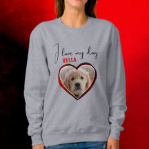 Ich Liebe mein Hund Red Heart Pet Foto Name