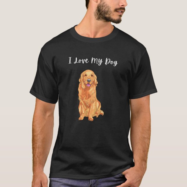 Ich Liebe mein Hund T-Shirt (Vorderseite)