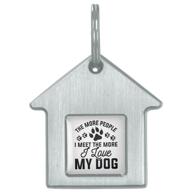 Ich Liebe mein Hund Tiermarke (Vorderseite)