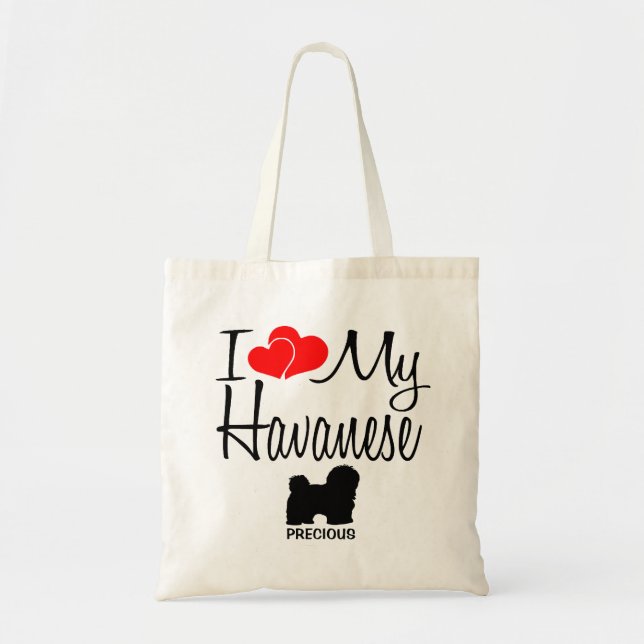 Ich Liebe mein Hund Tote Tasche (Vorne)