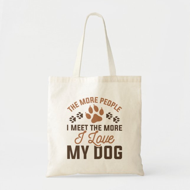 Ich Liebe mein Hund Tragetasche (Vorne)