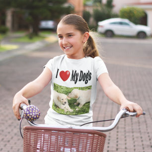 Ich Liebe mein Hunde-Foto T-Shirt