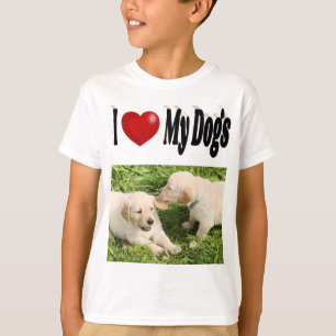 Ich Liebe mein Hunde-Foto T-Shirt
