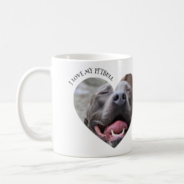 Ich Liebe mein Hundebüt-Foto Kaffeetasse (Links)