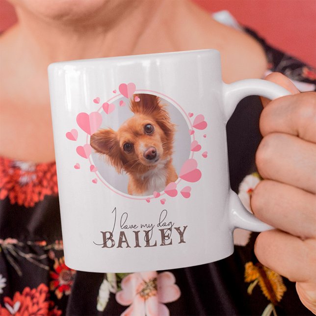 Ich Liebe Mein Hundekatzen mit benutzerdefiniertem Tasse (I Love My Dog Mug)