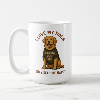 Ich liebe mein Hundemutter-Geschenk Kaffeetasse